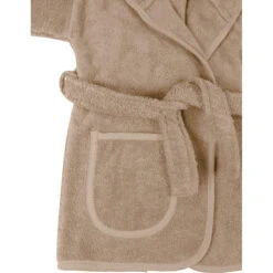 MamaLoes Badstof Zand 1-2jr Badjas ML010306 -Baby Thuis Verkoop mamaloes badstof zand badjas 2 1