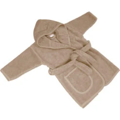 MamaLoes Badstof Zand 1-2jr Badjas ML010306 -Baby Thuis Verkoop mamaloes badstof zand badjas 4 1