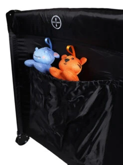 Ding Deluxe Grey Campingbedje Incl. Bodemverhoger -Baby Thuis Verkoop mamaloes ding deluxe black campingbedje incl. bodemverhoger 13 1