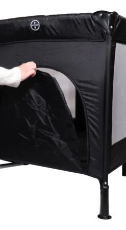 Ding Deluxe Black Campingbedje Incl. Bodemverhoger -Baby Thuis Verkoop mamaloes ding deluxe black campingbedje incl. bodemverhoger 8