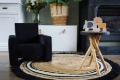 Ding Jamie Velvet Zwart Kinderfauteuil DI-34203 -Baby Thuis Verkoop mamaloes ding jamie 12 4