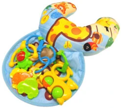 Eco Toys Jungle Blauw Giraffe Buiktrainer HC476456