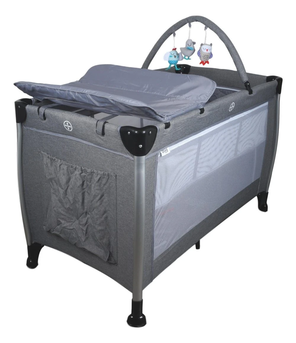 Ding Estilo Melee Grey Ledikant En Reisbedje 4 Ding Estilo Melee Grey Ledikant En Reisbedje - Afbeelding 2