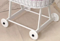 MamaLoes Grey Star De Luxe Wit Baby Wiegje 66759 -Baby Thuis Verkoop mamaloes grey star de luxe wit baby wiegje 3 1