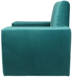 Ding Jamie Velvet Petrol Kinderfauteuil DI-34205 -Baby Thuis Verkoop mamaloes kinderfauteuil velvet turquoise 02k