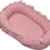 MamaLoes Soft Cotton Ruffle Licht Roze Babynest ML020113