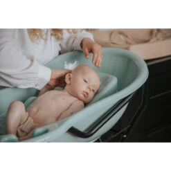 MamaLoes Grijs Badset Incl. Witte Badstandaard -Baby Thuis Verkoop mamaloes stone green badje ml050308 07 2