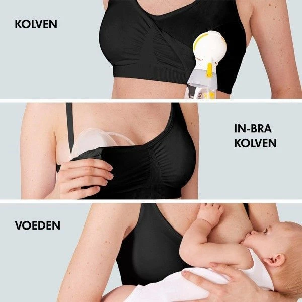 Medela 3-in-1 Voedings- En Kolf BH Maat L 101043830 - Afbeelding 6