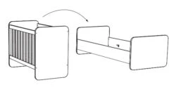 Meegroei Babykamer Naomi: Meegroei Ledikant, Commode En 2-Deurskast -Baby Thuis Verkoop meegroeiledikant naomi naobb20 2