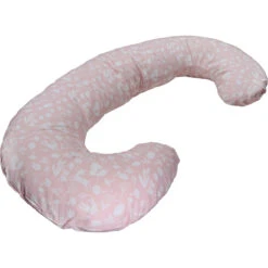 MamaLoes Botanical Animals Roze C-vorm Voedingskussen ML020409 -Baby Thuis Verkoop ml020409 01