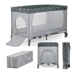 Momi Belove Grey Campingbed LOZE00015 -Baby Thuis Verkoop momi belove grey campingbed loze00015 9