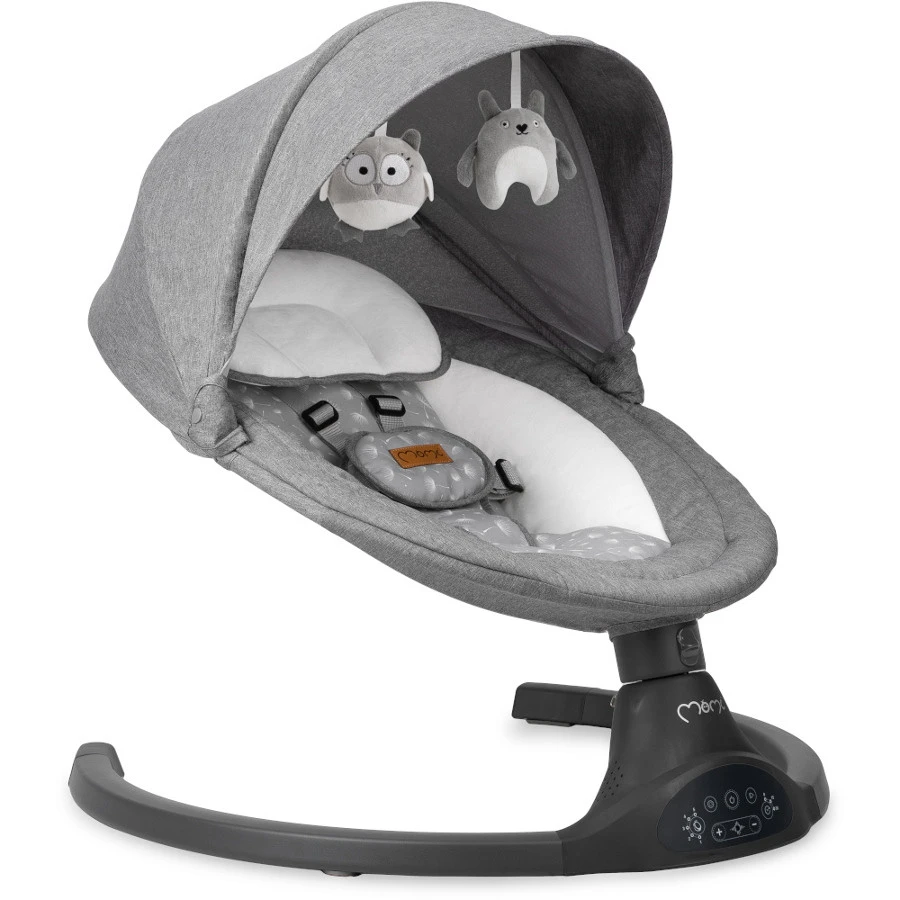 Momi Lami Dark Grey Elektrische Babyschommel BULE00022 3 Momi Lami Dark Grey Elektrische Babyschommel BULE00022