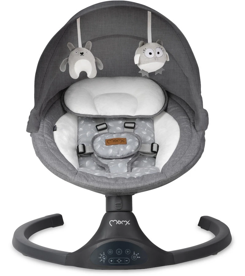 Momi Lami Dark Grey Elektrische Babyschommel BULE00022 4 Momi Lami Dark Grey Elektrische Babyschommel BULE00022 - Afbeelding 2