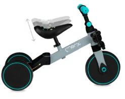 Momi Loris Grey/Turquoise 4-in-1 Ride-On Loopfiets ROBI00041 -Baby Thuis Verkoop momi loris grey turquoise 4 in 1 ride on loopfiets robi00041 7