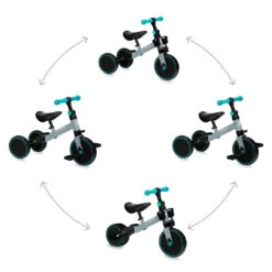Momi Loris Grey/Turquoise 4-in-1 Ride-On Loopfiets ROBI00041 -Baby Thuis Verkoop momi loris grey turquoise 4 in 1 ride on loopfiets robi00041 9