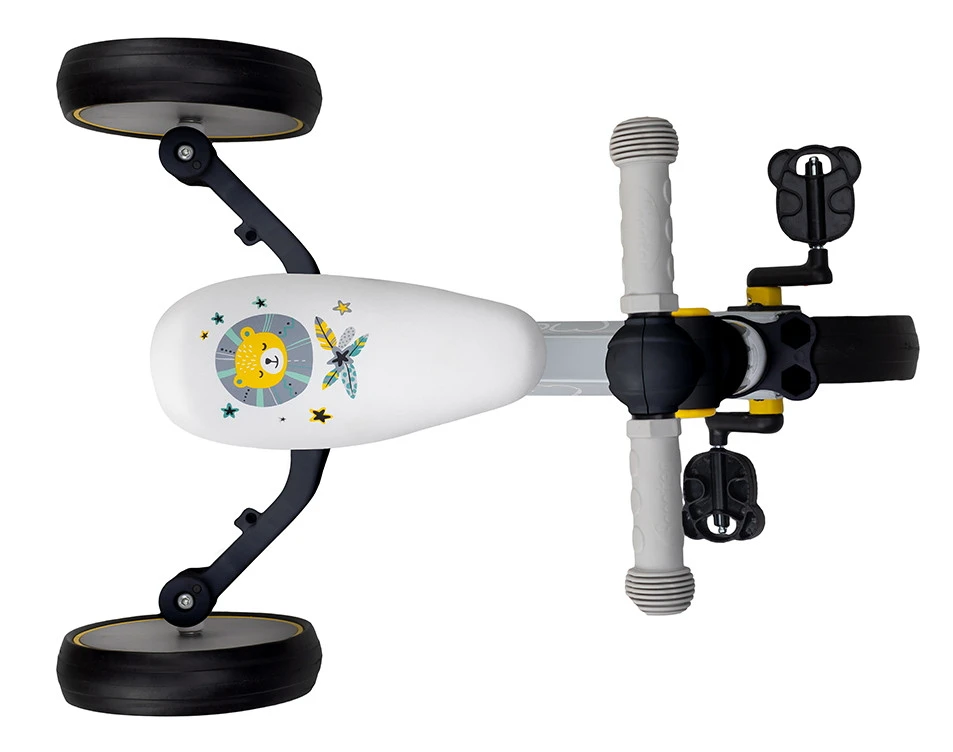 Momi Loris Grey/Yellow 4-in-1 Ride-On Loopfiets ROBI00040 6 Momi Loris Grey/Yellow 4-in-1 Ride-On Loopfiets ROBI00040 - Afbeelding 4