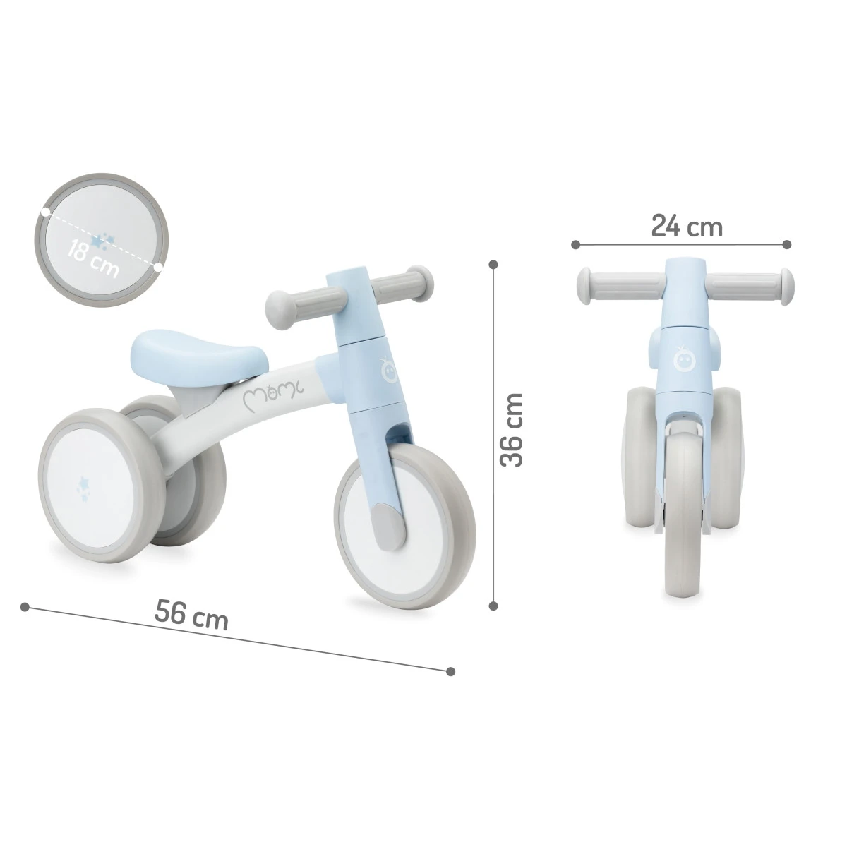 Momi Tedi Light Blue Mini Bike Loopfiets ROBI00037 8 Momi Tedi Light Blue Mini Bike Loopfiets ROBI00037 - Afbeelding 6