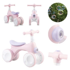 Momi Tobis Pink Ride-On Bubbles Loopfiets ROBI00042 -Baby Thuis Verkoop momi tobis pink ride on bubbles loopfiets robi00042 9