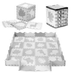 Momi Zawi Grey Schuimrubberen Puzzelmat Met Rand MAED00013 -Baby Thuis Verkoop momi zawi grey schuimrubberen puzzelmat met rand maed00013 8