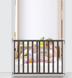 Noma Zwart Houten Uitschuifbaar Traphek/Veiligheidshek 93743 9 Noma Zwart Houten Uitschuifbaar Traphek/Veiligheidshek 93743 -Baby Thuis Verkoop noma traphek