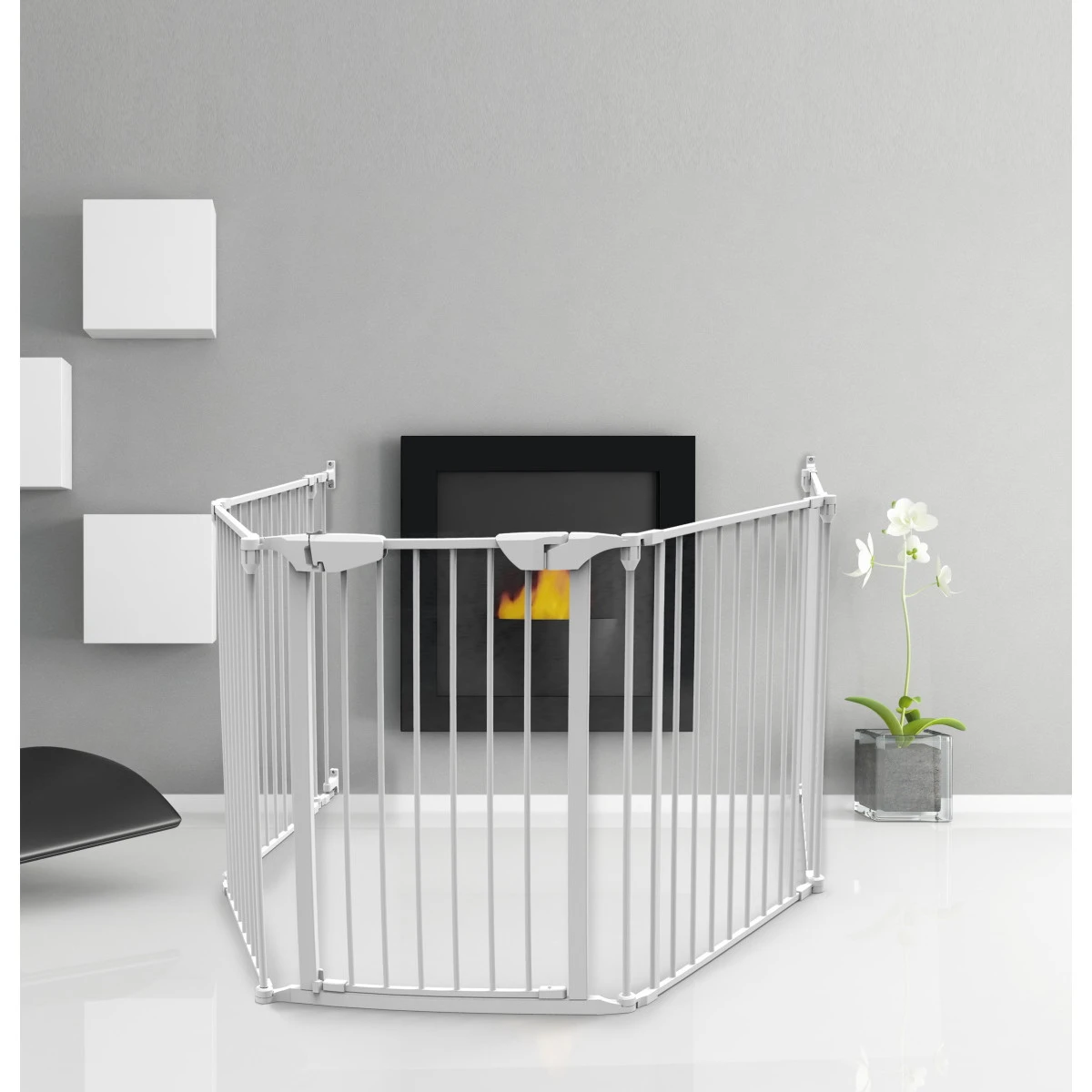 Noma Wit 5-Delige Kamerverdeler En Traphek Veiligheidshek 94047 6 Noma Wit 5-Delige Kamerverdeler En Traphek Veiligheidshek 94047 - Afbeelding 4