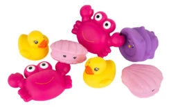 Playgro Sea Friends Pink 7 Stuks Drijvende Badspeeltjes P0188416