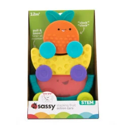Sassy Stackin' Fruit Cars Stapeltoren S80811 -Baby Thuis Verkoop sassy stackin fruit cars stapeltoren 1