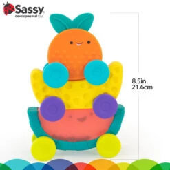 Sassy Stackin' Fruit Cars Stapeltoren S80811 -Baby Thuis Verkoop sassy stackin fruit cars stapeltoren 3