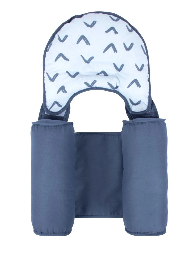 Sevibaby Blue Boomerang Steunkussen Met Hoofdkussentje 33-154 3 Sevibaby Blue Boomerang Steunkussen Met Hoofdkussentje 33-154