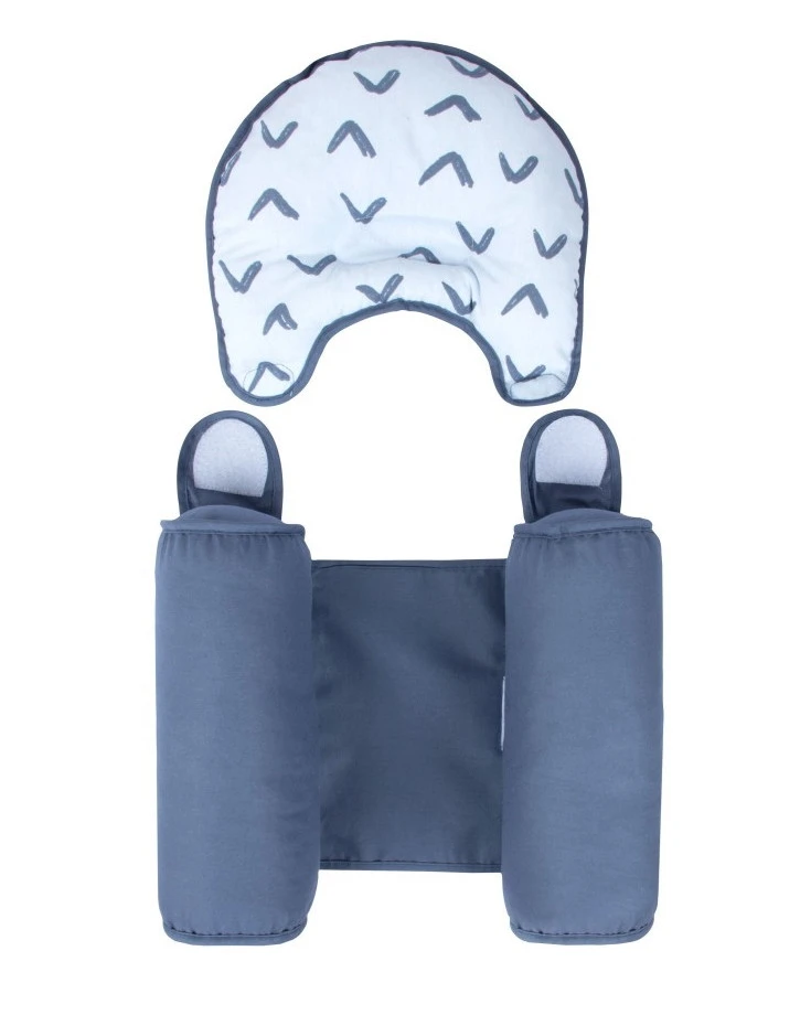 Sevibaby Blue Boomerang Steunkussen Met Hoofdkussentje 33-154 4 Sevibaby Blue Boomerang Steunkussen Met Hoofdkussentje 33-154 - Afbeelding 2