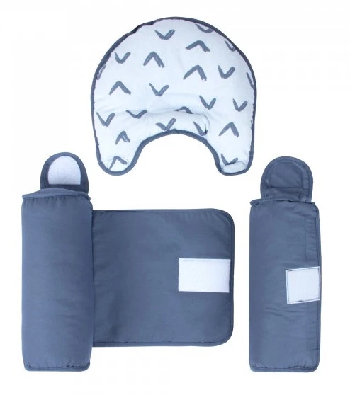 Sevibaby Blue Boomerang Steunkussen Met Hoofdkussentje 33-154 6 Sevibaby Blue Boomerang Steunkussen Met Hoofdkussentje 33-154 - Afbeelding 4