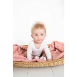 Briljant Pique Stonegreen 100 X 150 Cm Zomer Ledikantdeken 60R -Baby Thuis Verkoop sfeer 2 7