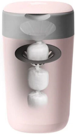 Tommee Tippee Twist & Click Gentle Pink Luieremmer 85100202 (eco) -Baby Thuis Verkoop tommee tippee twist click gentle pink luieremmer 85101301 1 1