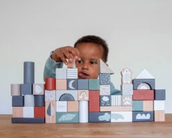 Tryco 50 Stuks Houten Blokken TR-353001 -Baby Thuis Verkoop tr 353001 tryco wooden 50pcs blocks 10