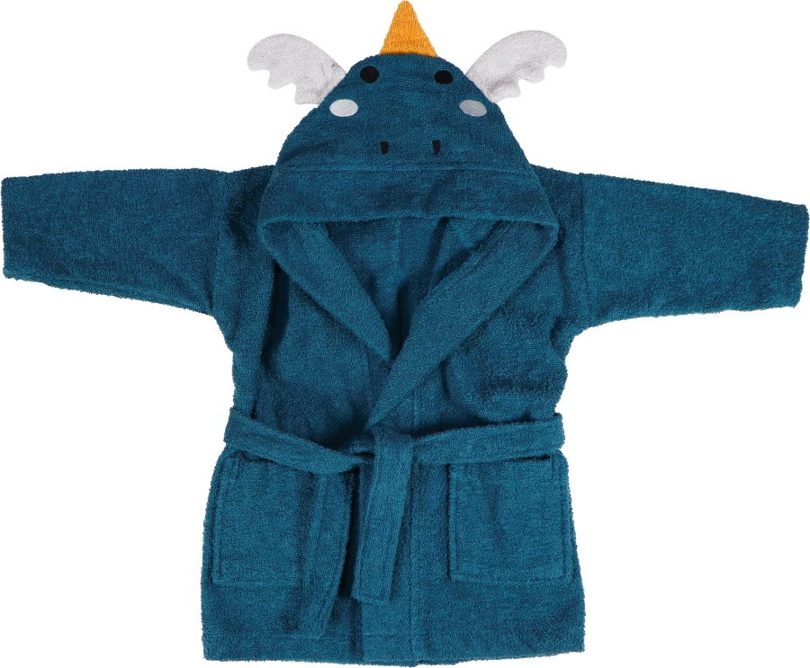 Blush & Blossom Dragon Diego 1-2jr Badstof Badjas TR-BB4207 - Afbeelding 2