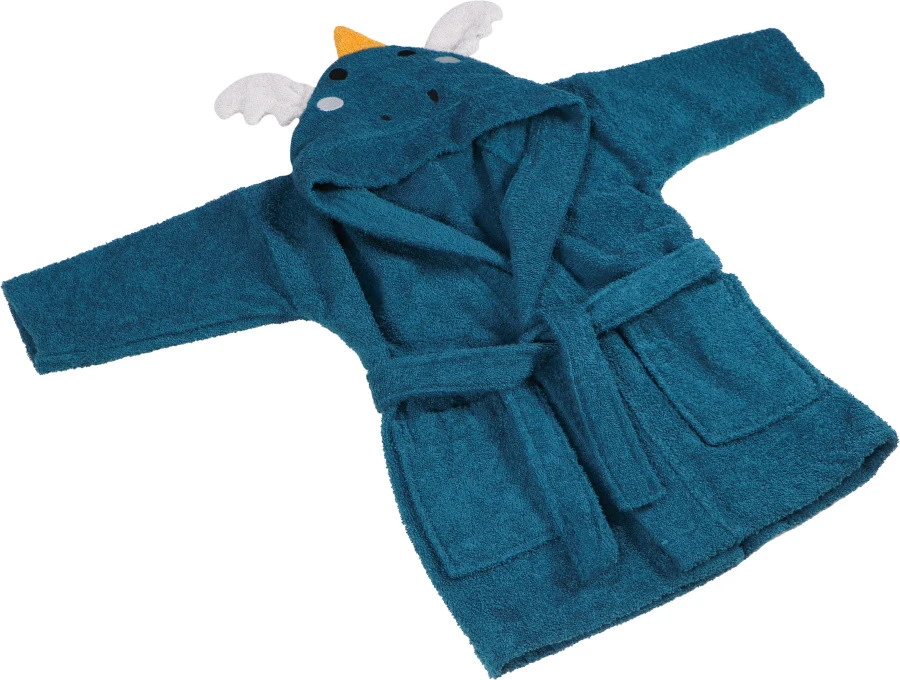 Blush & Blossom Dragon Diego 1-2jr Badstof Badjas TR-BB4207 - Afbeelding 4