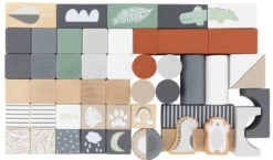 Tryco 50 Stuks Houten Blokken TR-353001 -Baby Thuis Verkoop tryco 50 stuks houten blokken tr 353001 2