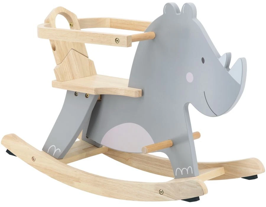 Tryco Neushoorn Houten Hobbeldier TR-353010 4 Tryco Neushoorn Houten Hobbeldier TR-353010 - Afbeelding 2