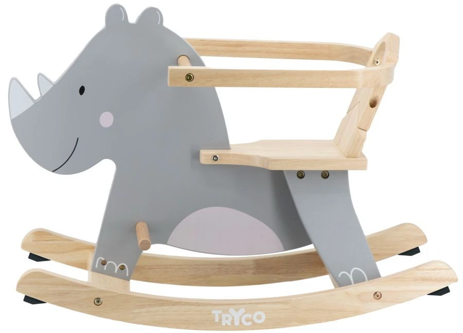 Tryco Neushoorn Houten Hobbeldier TR-353010 3 Tryco Neushoorn Houten Hobbeldier TR-353010