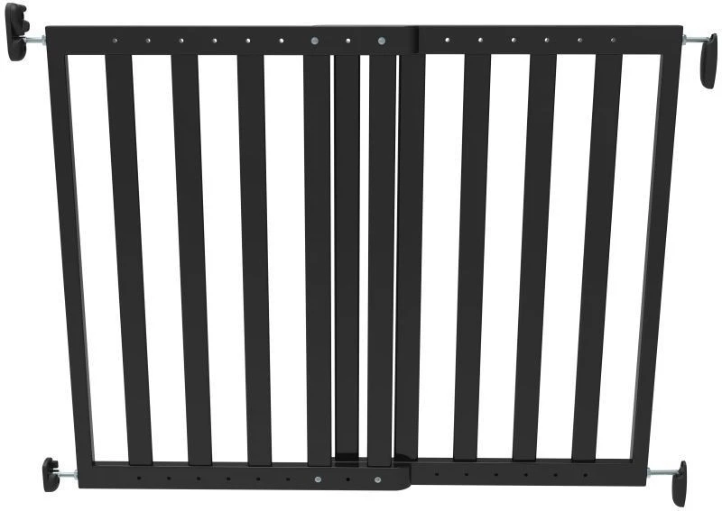 Noma Zwart Houten Uitschuifbaar Traphek/Veiligheidshek 93743 3 Noma Zwart Houten Uitschuifbaar Traphek/Veiligheidshek 93743