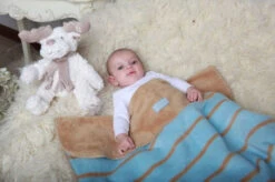 Zaffiro Grijs & Ecru Ruitjes 75 X 100 Cm Wiegdeken 43109 -Baby Thuis Verkoop zaffiro deken