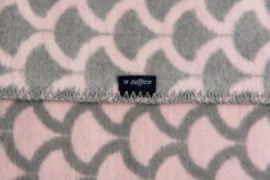 Zaffiro Grijs & Lichtroze Halve Cirkels 75 X 100 Cm Wiegdeken 40726 -Baby Thuis Verkoop zaffiro deken halve cirkels grijs lichtroze ba1 3 2