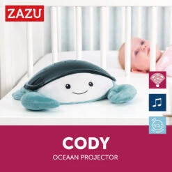 Zazu Cody De Krab Blauw Ocean Projector ZA-CODY-01 -Baby Thuis Verkoop zazu cody de krab blauw 3