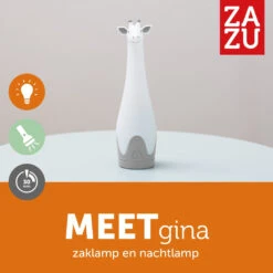 Zazu Gina Giraffe Grijs Zaklamp En Nachtlampje ZA-GINA-01 -Baby Thuis Verkoop zazu gina giraffe grijs zaklamp en nachtlampje za gina 01 4